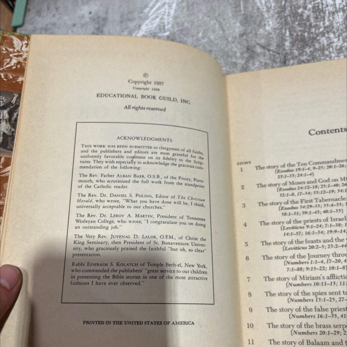 holy bible story library volume ii from the exodus to the reign of david book, by turner hodges, 1957 Hardcover image 3
