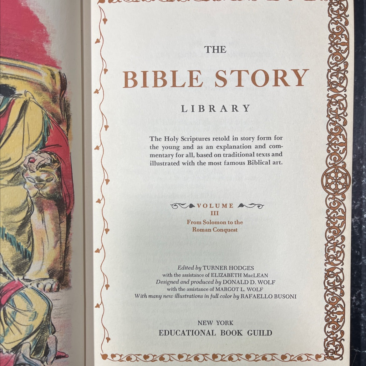 holy bible story library volume iii from solomon to the roman conquest book, by turner hodges, elizabeth maclean, 1956 image 2