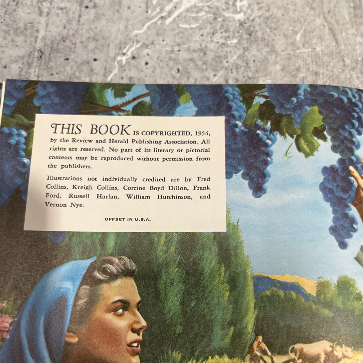 holy bible story volume three book, by arthur & maxwell, 1954 Hardcover image 3