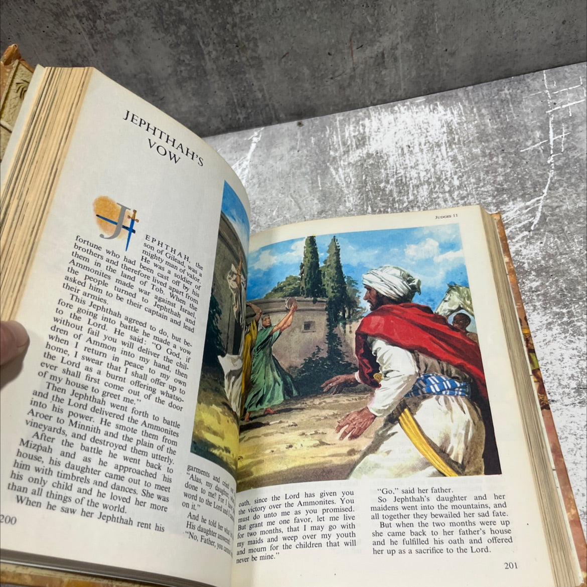 holy bible the children's bible the old testament the new testament book, by unknown, 1965 Hardcover image 4