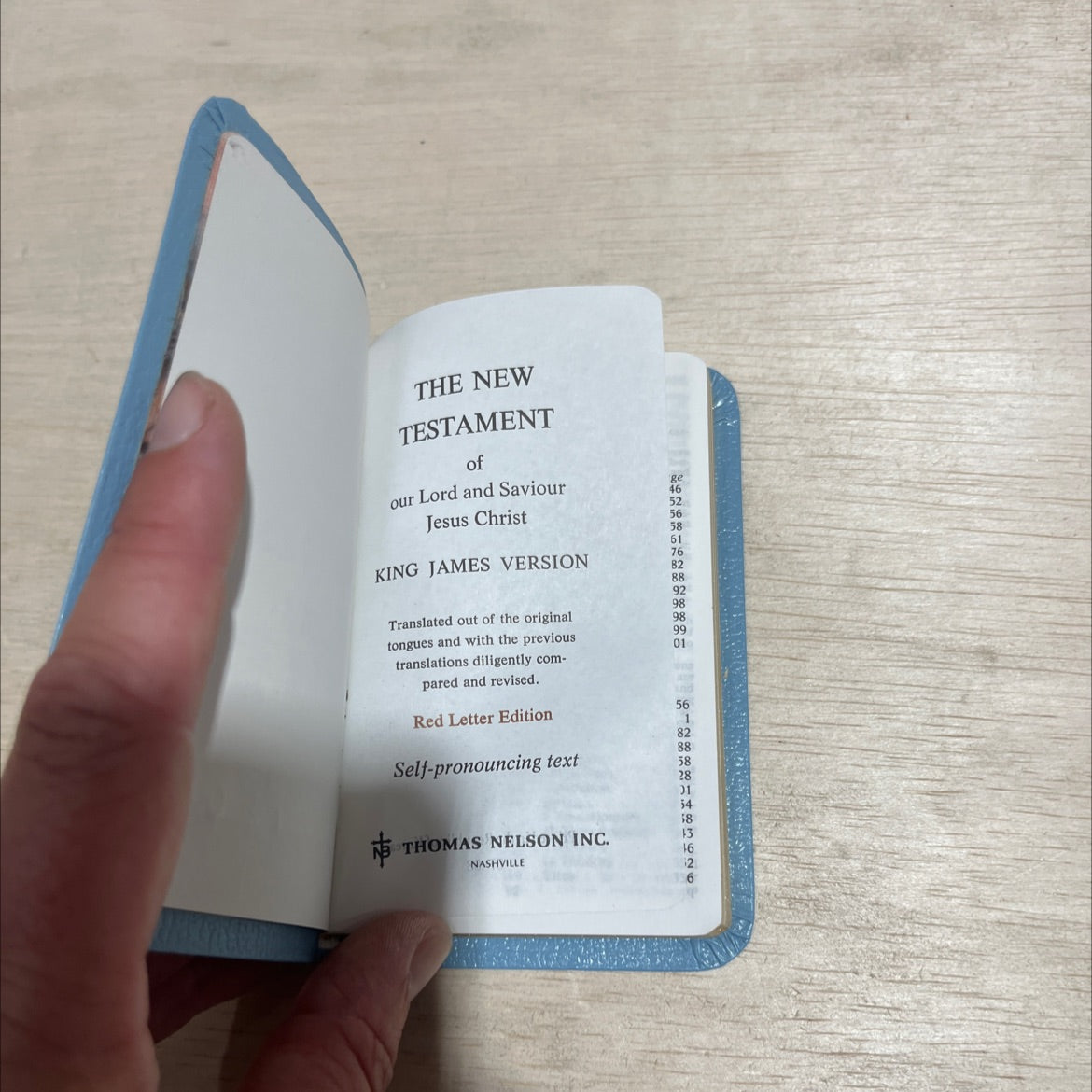 holy bible the new testament of our lord and saviour jesus christ king james version book, by unknown, 1970 Leather image 2