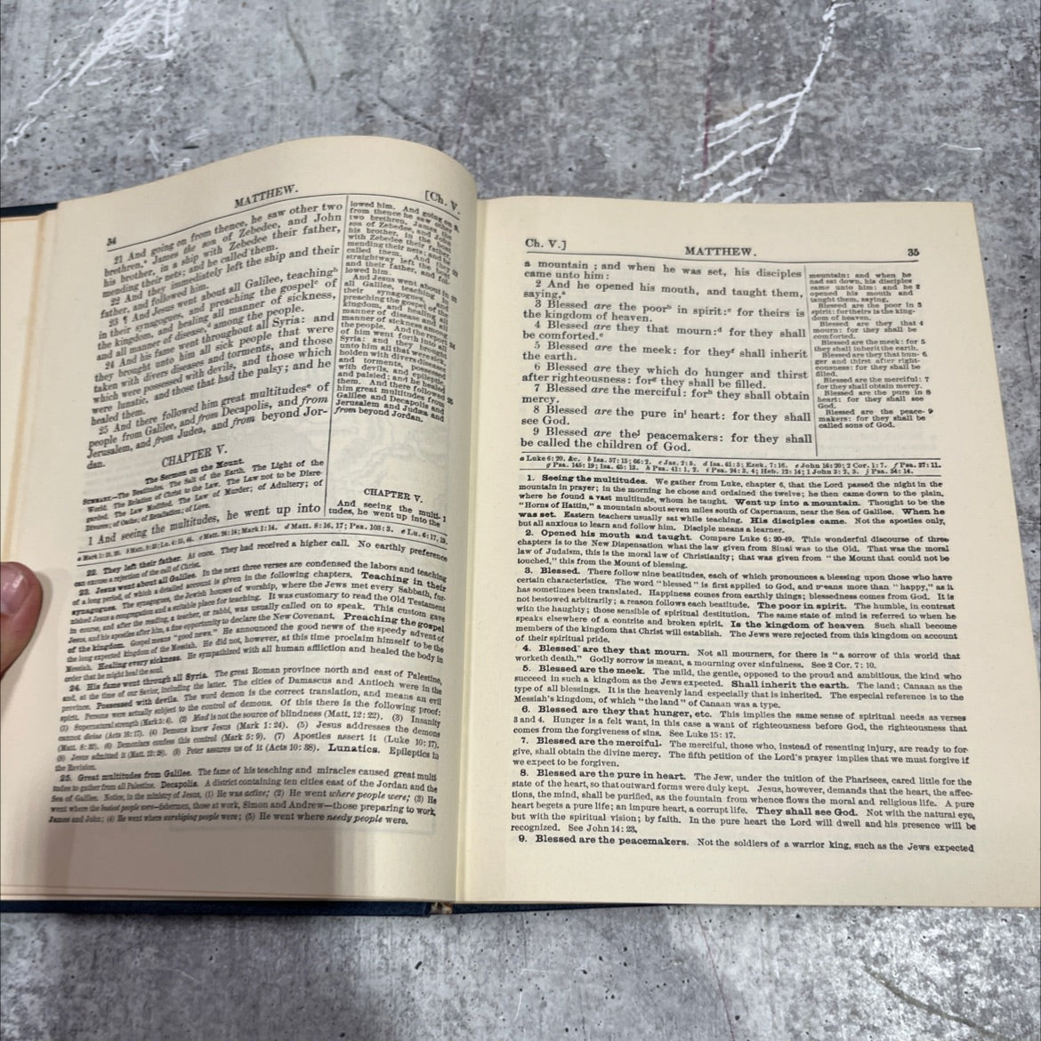holy bible the people's new testament the common and revised versions with references and colored maps book, by b. w. image 4