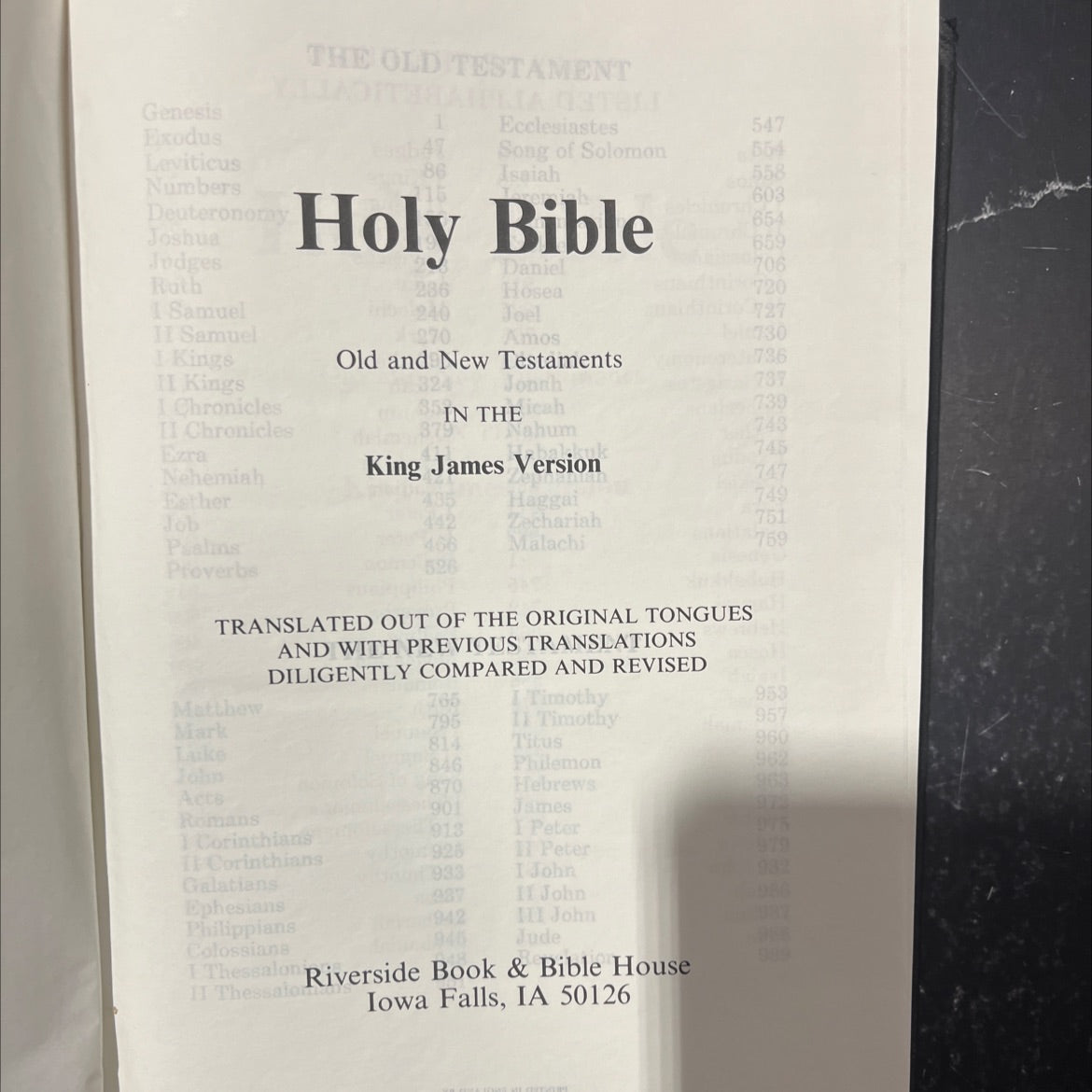 holy bible book, by unknown, 1970 Hardcover image 2