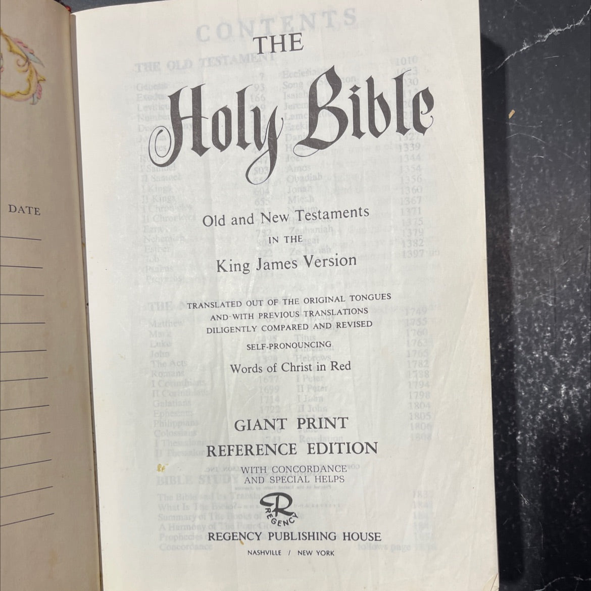 holy bible book, by unknown, 1976 Leather image 2