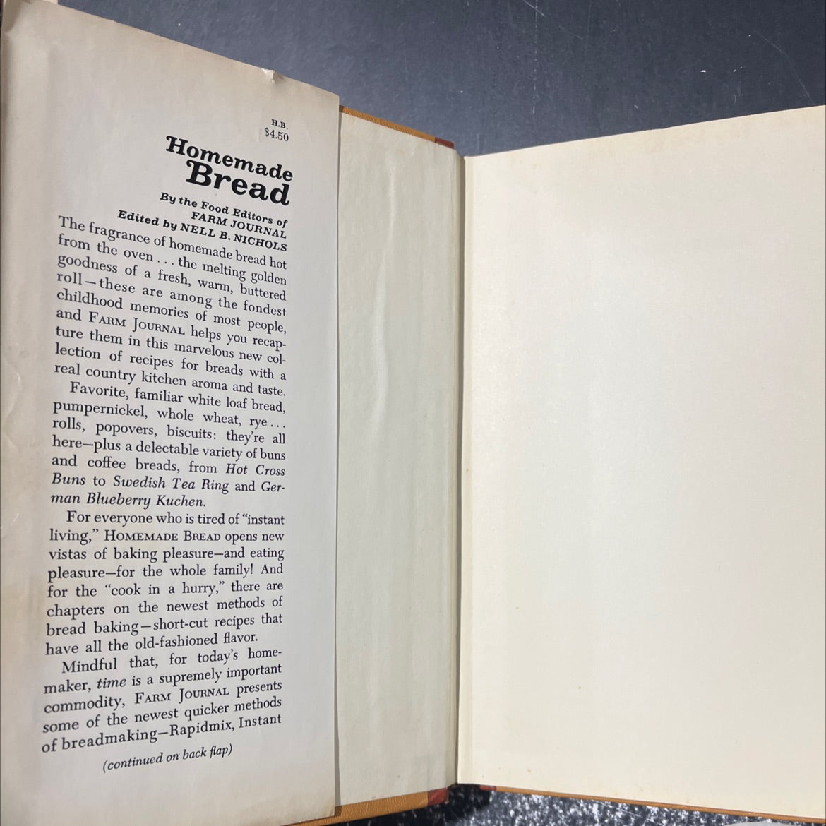 homemade bread book, by food editors of farm journal, 1969 Hardcover image 4