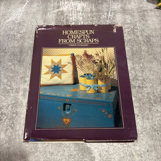 homespun crafts from scraps book, by Gwen Evrard, 1982 Hardcover image 1