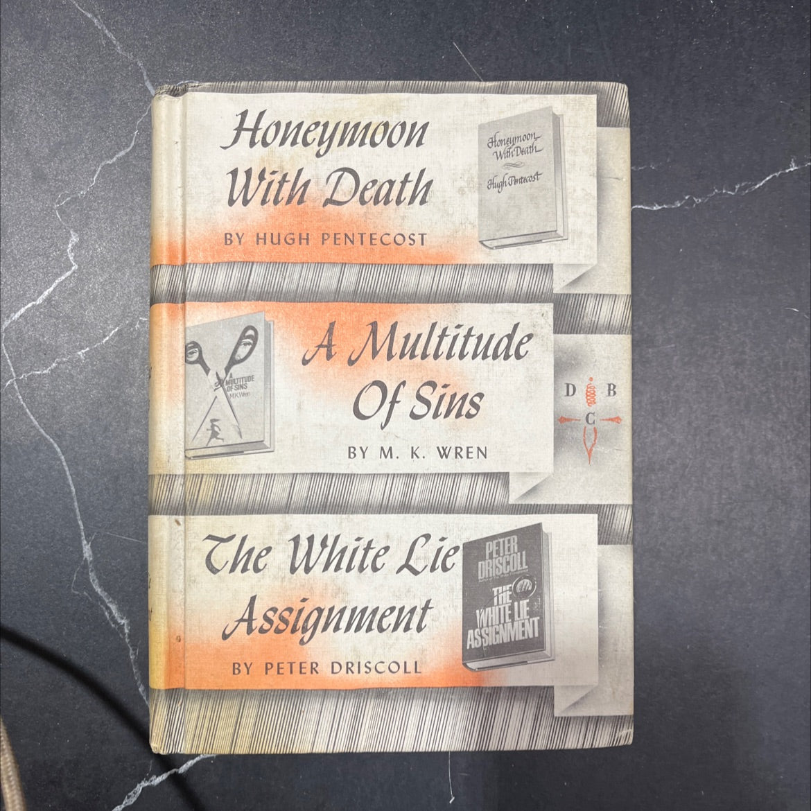 honeymoon with death book, by hugh pentecost, 1975 Hardcover image 1