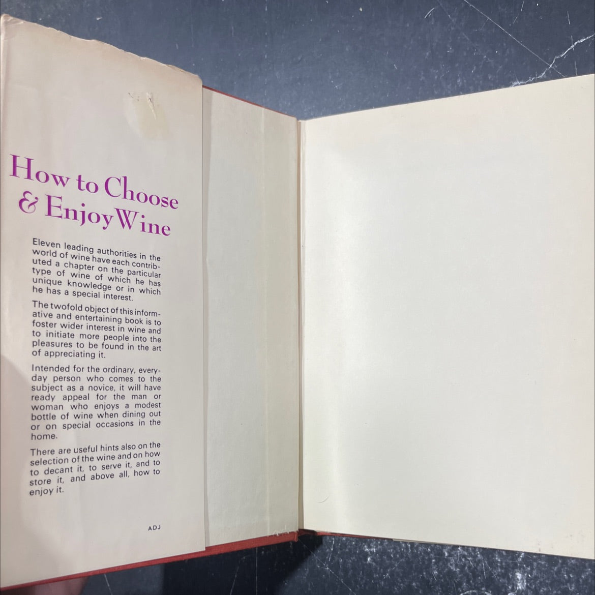hoot wor how to choose and enjoy wine book, by augustus muir, 1970 Hardcover image 4