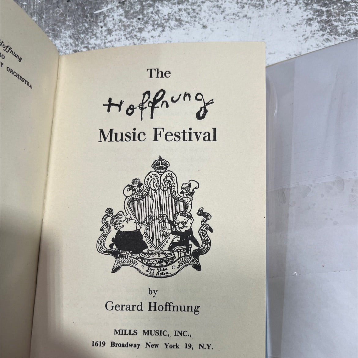 hope and orchestra the hope and music festival tuba cad ad astra book, by gerard Hoffnung, 1958 Hardcover image 2