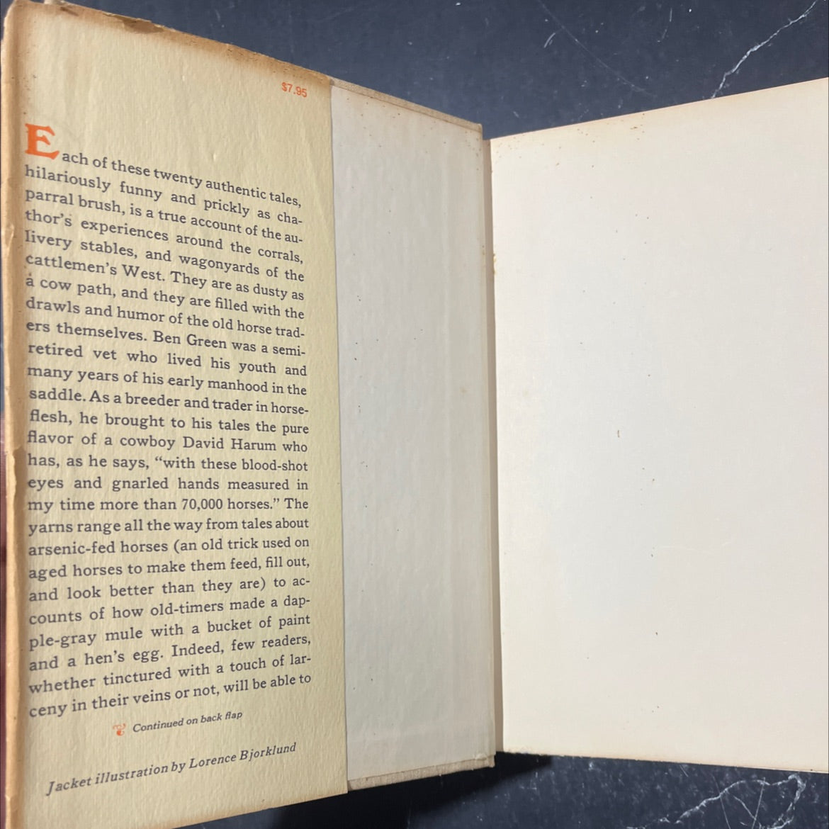 horse tradin' book, by Ben K. Green, 1975 Hardcover image 4