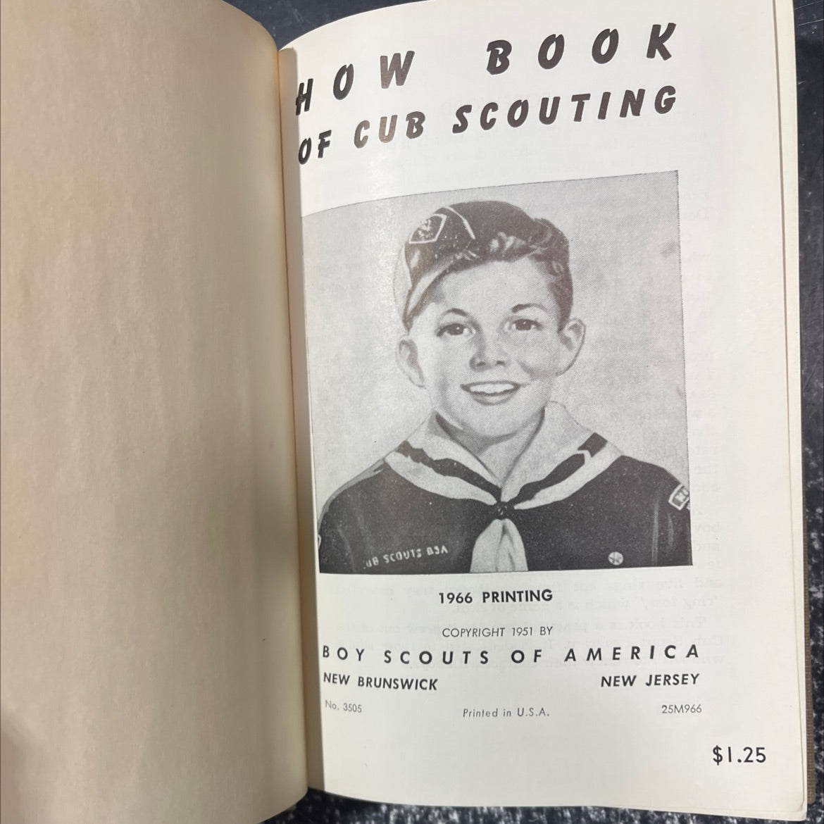 how book of cub scouting book, by Boy Scouts of America, 1966 Hardcover image 2