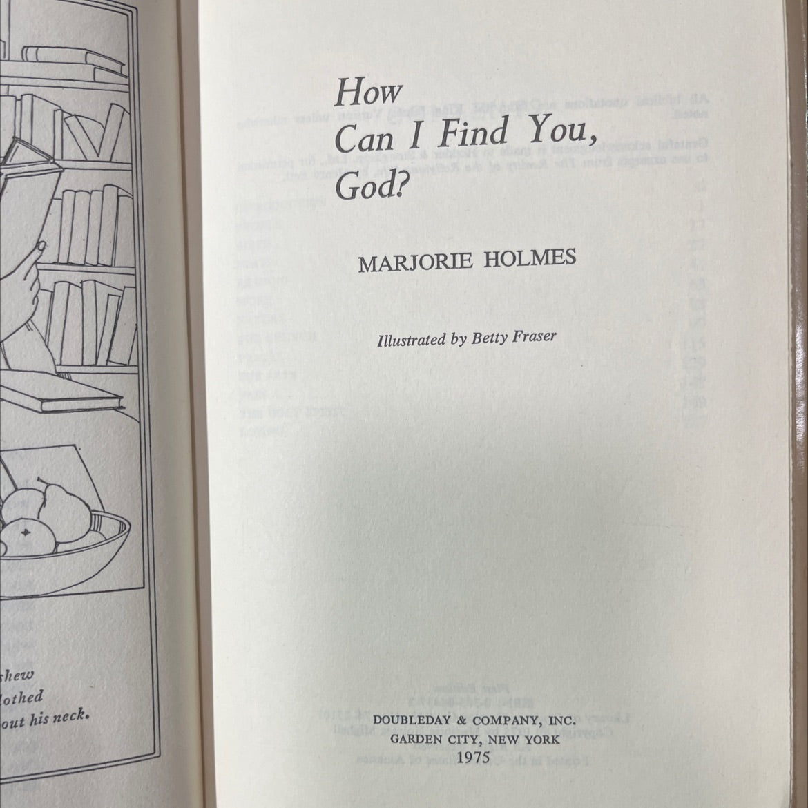 how can i find you, god? book, by marjorie holmes, 1975 Hardcover image 2