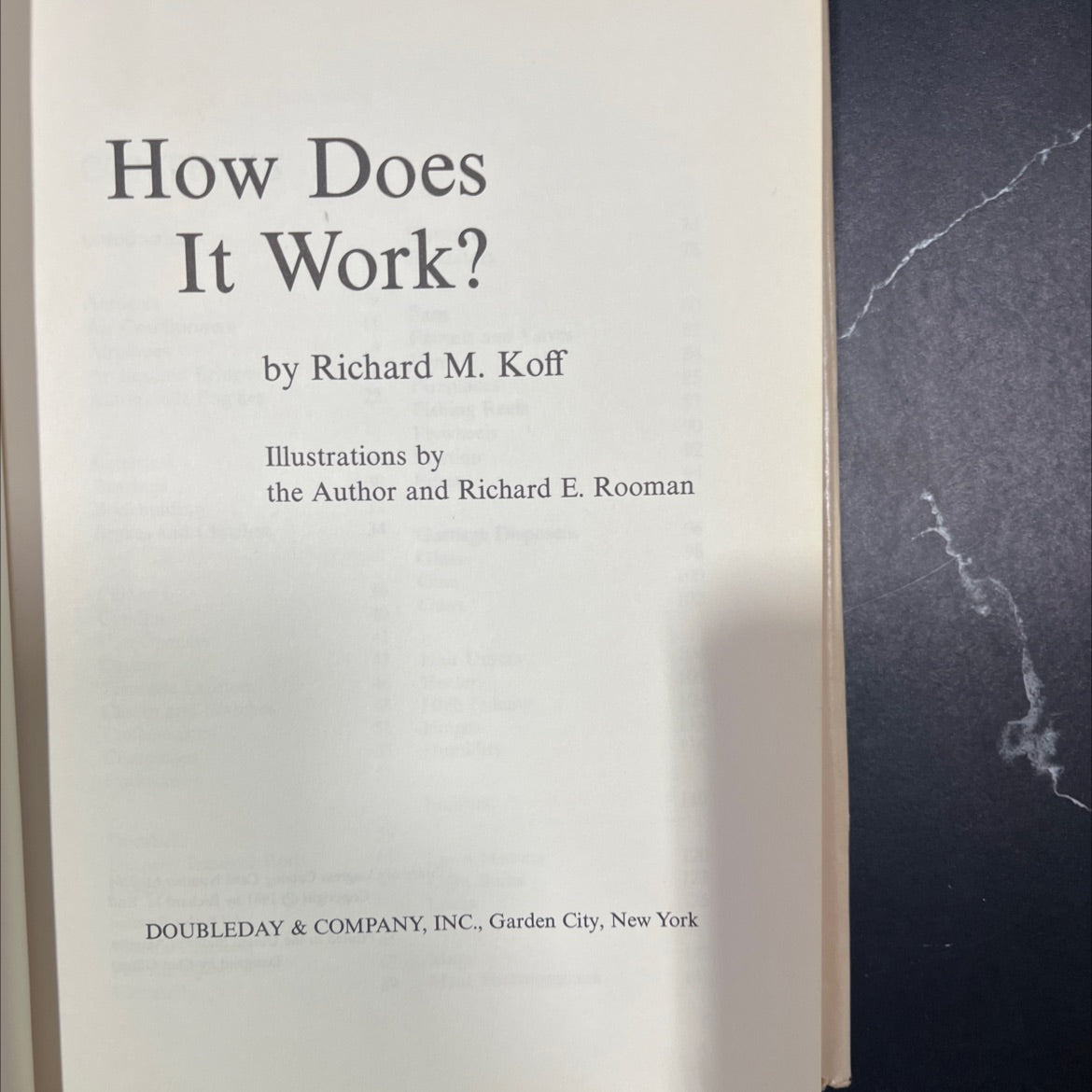 how does it work? book, by richard m. koff, 1961 Hardcover image 2