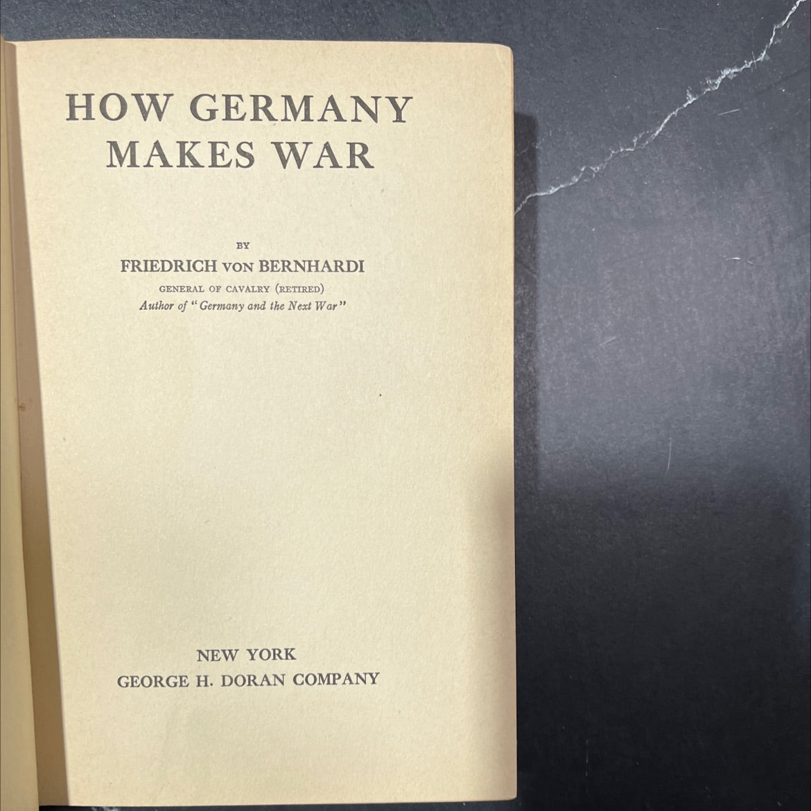 how germany makes war book, by friedrich von bernhardi, 1914 Hardcover image 2