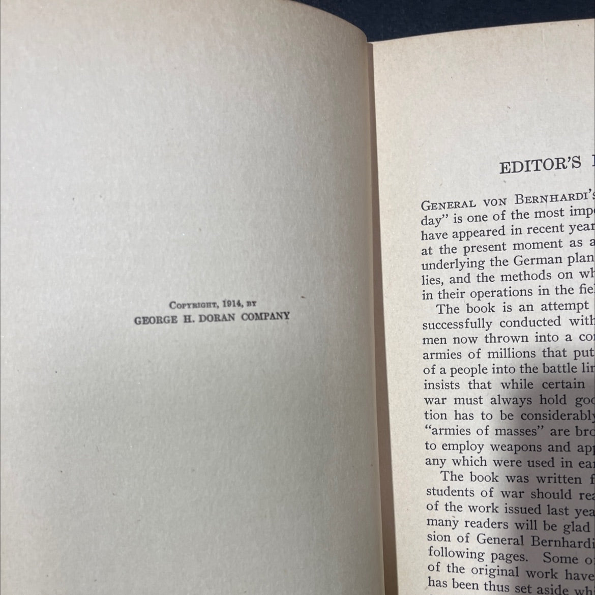 how germany makes war book, by friedrich von bernhardi, 1914 Hardcover image 3