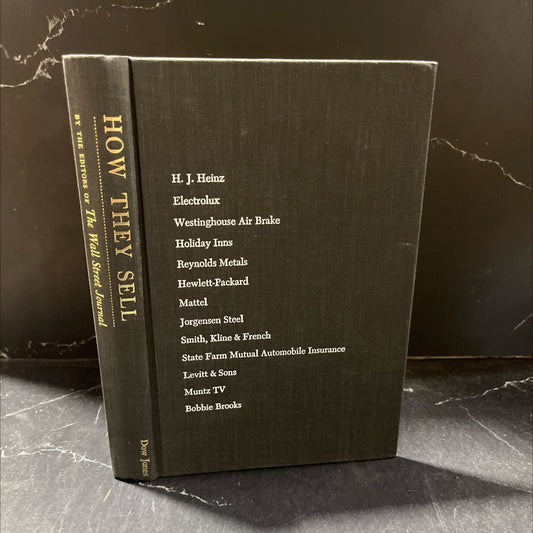 how they sell the successful marketing techniques of 13 major american corporations book, by editors of the wall street image 1