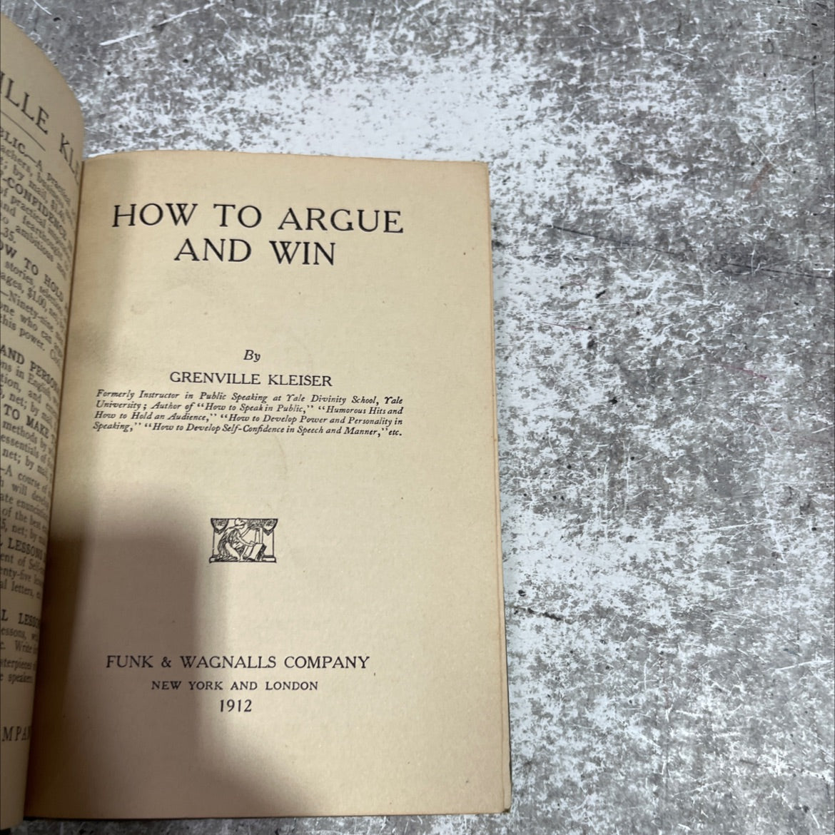 how to argue and win book, by grenville kleiser, 1912 Hardcover image 2