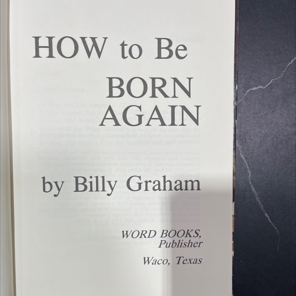 how to be born again book, by Billy Graham, 1977 Hardcover image 2