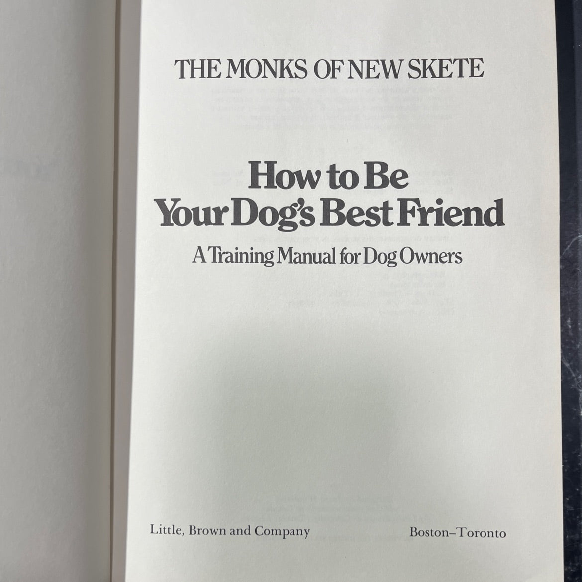 how to be your dog's best friend book, by monks of new skete, 1978 Hardcover image 2