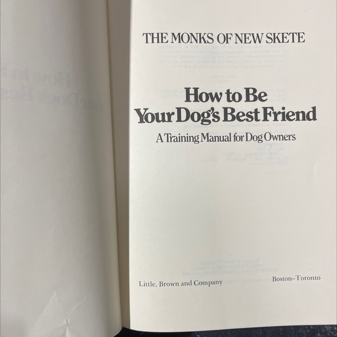 how to be your dog's best friend book, by monks of the brotherhood of st. francis, 1978 Hardcover image 2