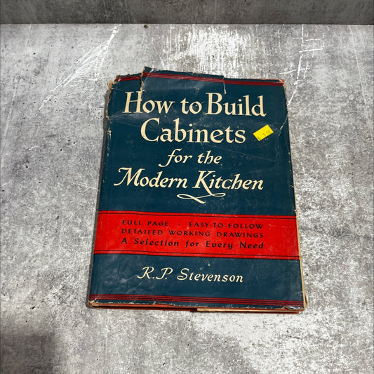 how to build cabinets for the modern kitchen book, by R.P. Stevenson, 1957 Hardcover image 1