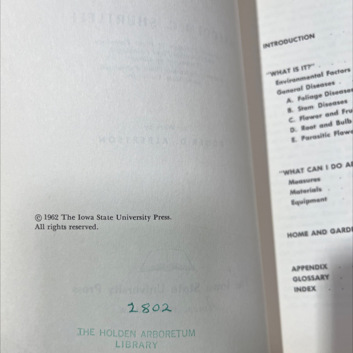 how to control plant diseases in home and garden book, by malcolm c. shurtleff, 1962 Hardcover image 3