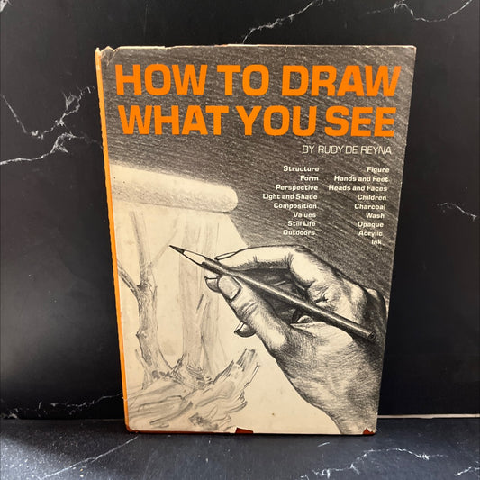 how to draw what you see book, by rudy de reyna, 1974 Hardcover image 1