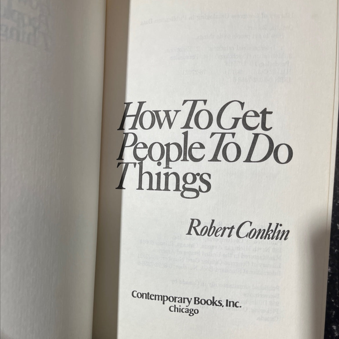 how to get people to do things book, by Robert Conklin, 1979 Hardcover image 2