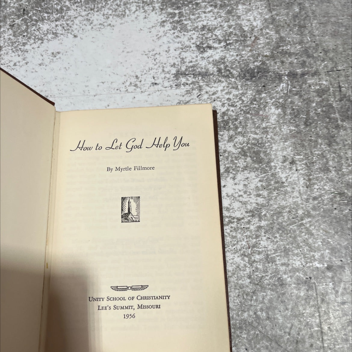 how to let god help you book, by myrtle fillmore, 1956 Hardcover image 2