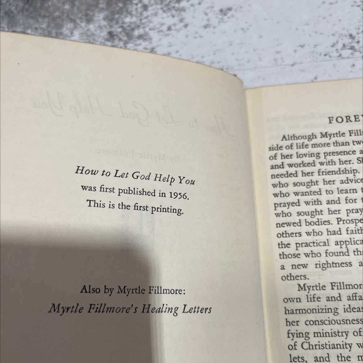 how to let god help you book, by myrtle fillmore, 1956 Hardcover image 3