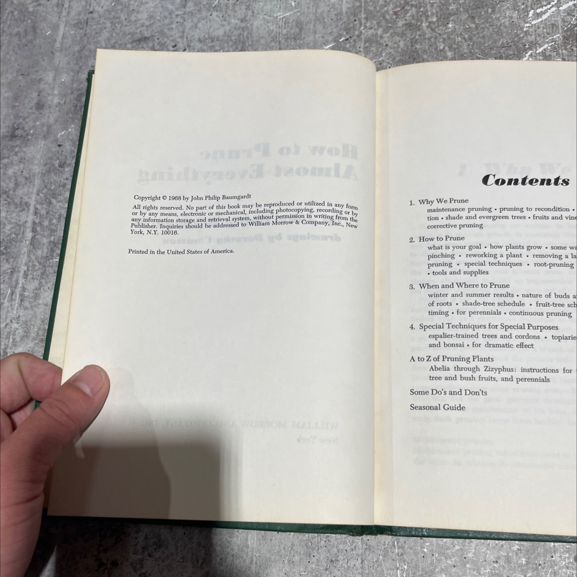 how to prune almost everything book, by john philip baumgardt, 1968 Hardcover image 3