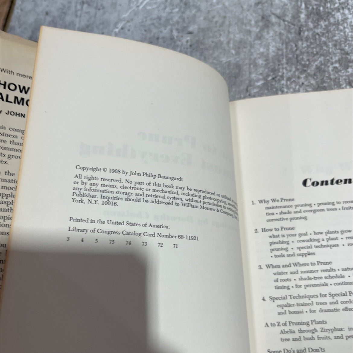 how to prune almost everything book, by john philip baumgardt, 1968 Hardcover image 3