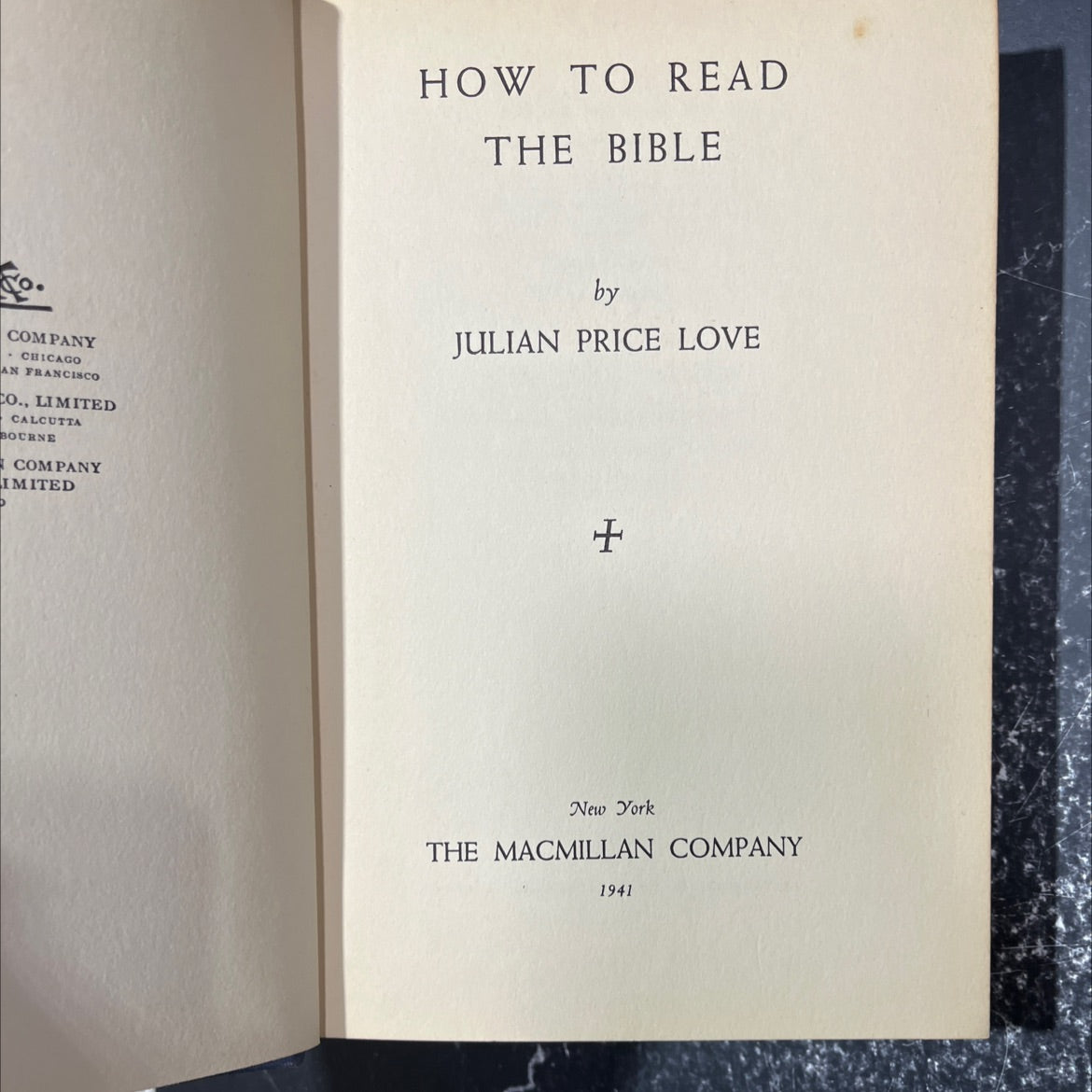 how to read the bible book, by julian price love, 1941 Hardcover image 2