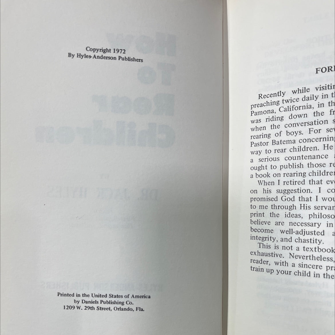 how to rear children book, by dr. jack hyles, 1972 Hardcover image 3