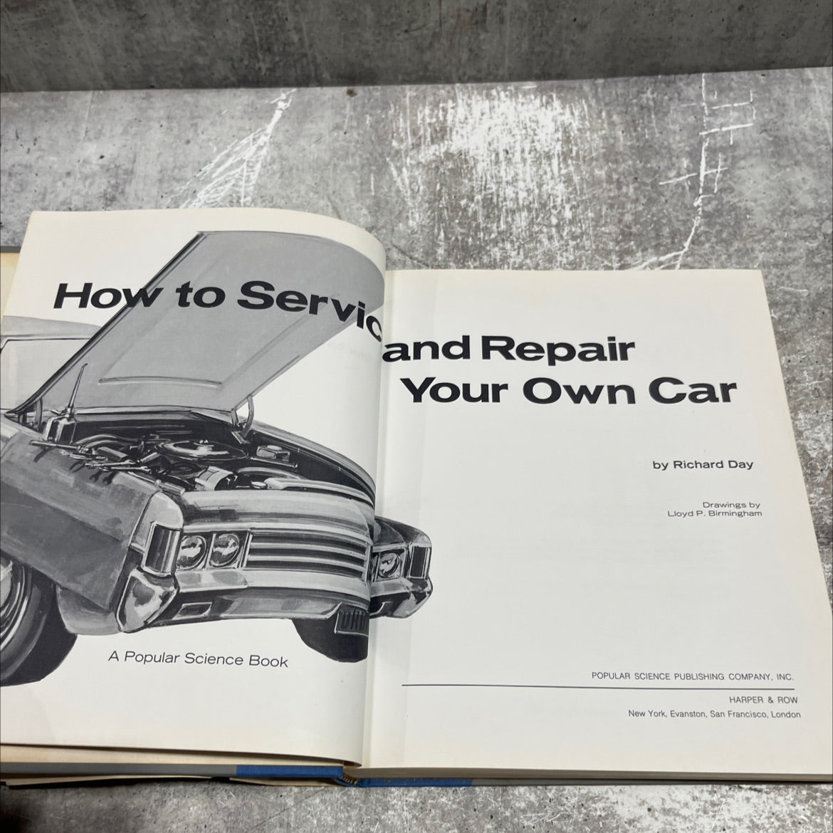 how to service and repair your own car book, by Richard Day, 1973 Hardcover image 2