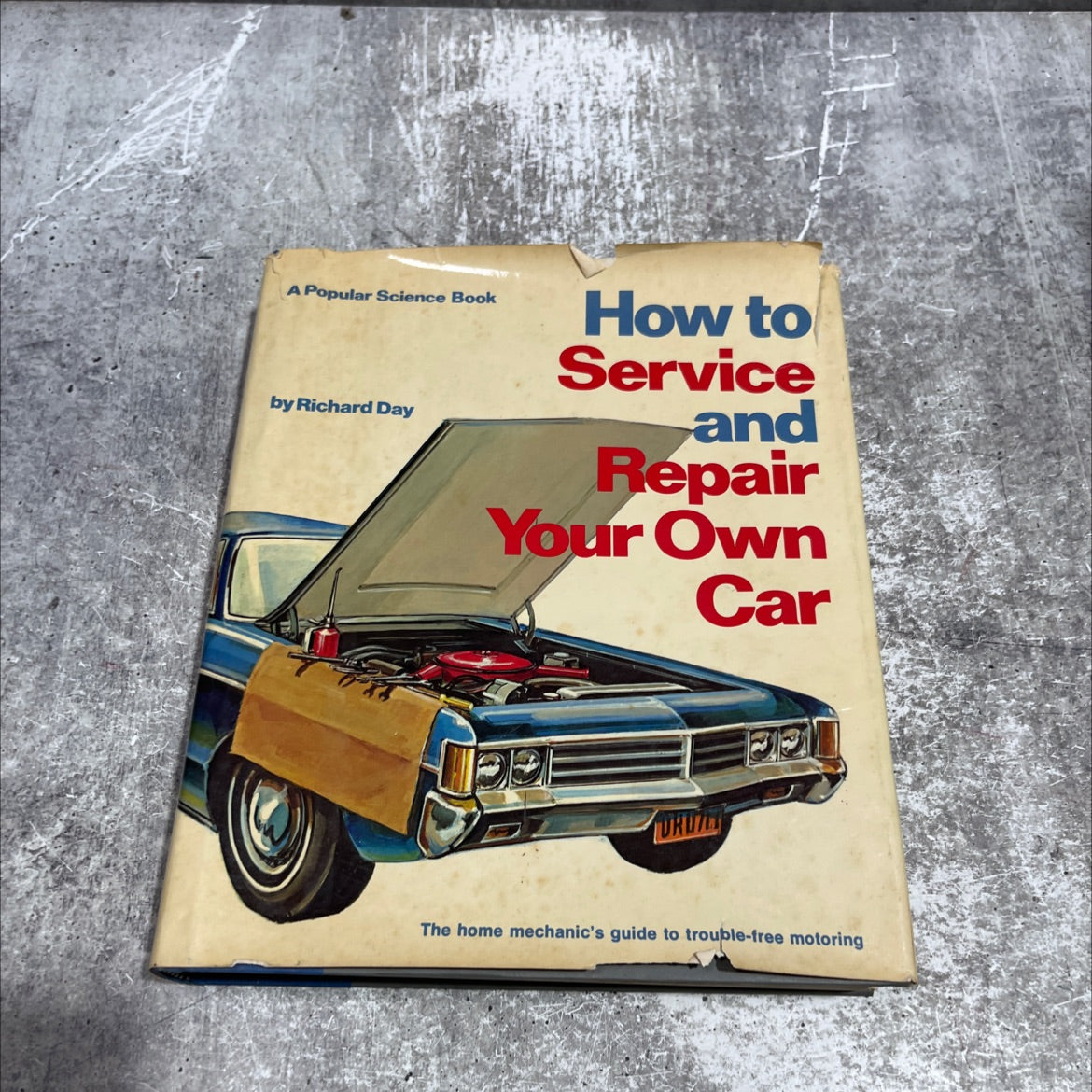 how to service and repair your own car book, by Richard Day, 1973 Hardcover image 1