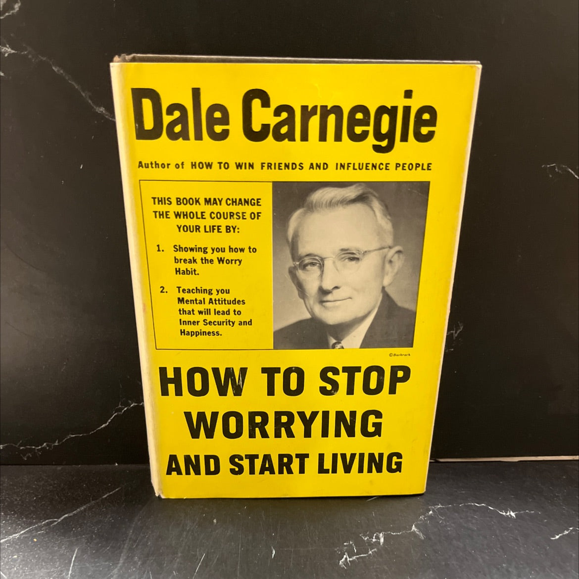 how to stop worrying and start living book, by dale carnegie, 1948 Hardcover image 1