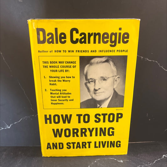 how to stop worrying and start living book, by dale carnegie, 1948 Hardcover image 1