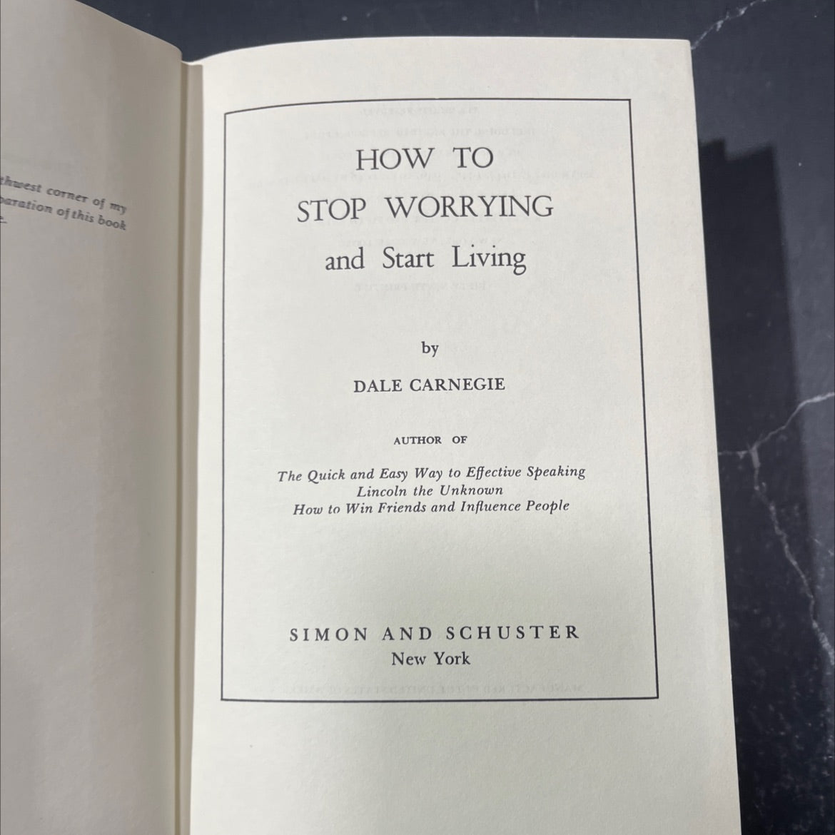how to stop worrying and start living book, by dale carnegie, 1948 Hardcover image 2