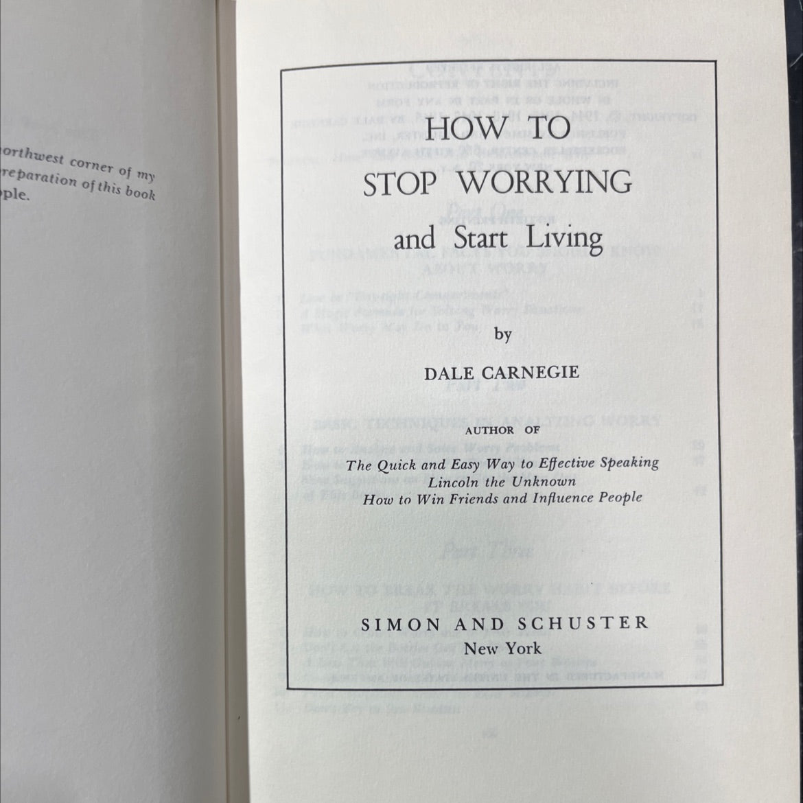 how to stop worrying and start living book, by dale carnegie, 1948 Hardcover image 2
