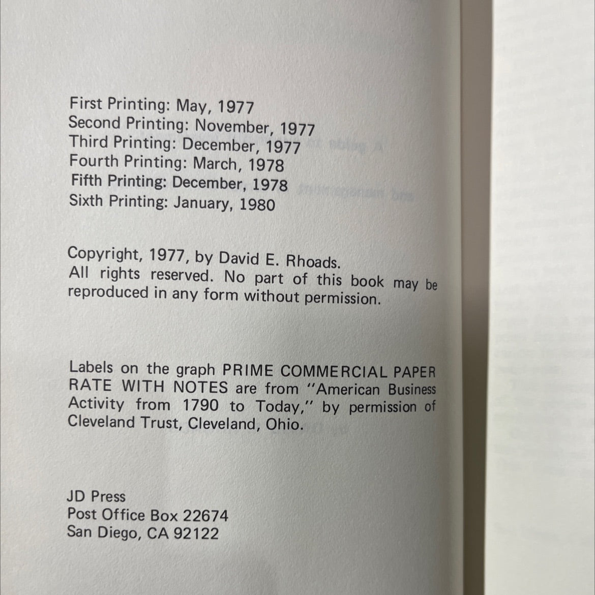 how to survive a spastic economy book, by David E. Rhoads, 1980 Hardcover image 3