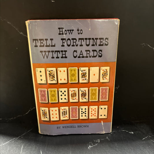 how to tell fortunes with cards book, by wenzell brown, 1963 Hardcover image 1