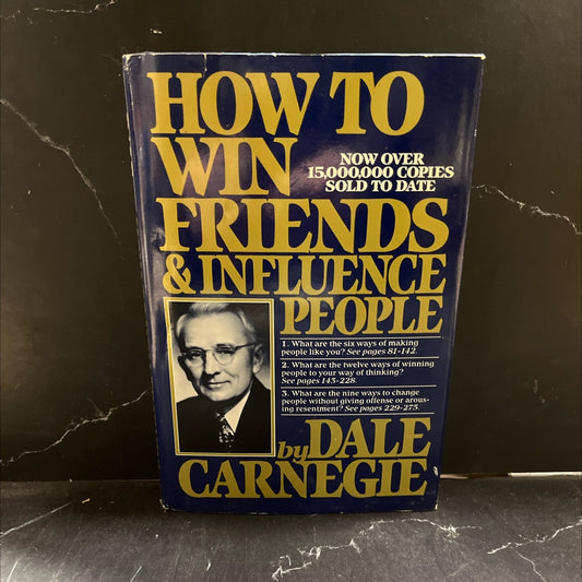 how to win friends and influence people book, by dale carnegie, 1981 Hardcover image 1