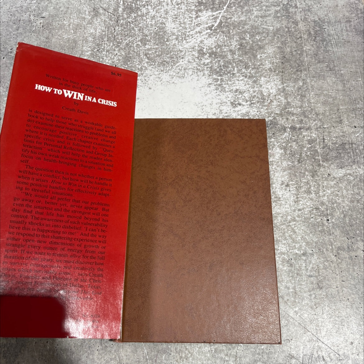 how to win in a crisis book, by creath davis, 1976 Hardcover image 4