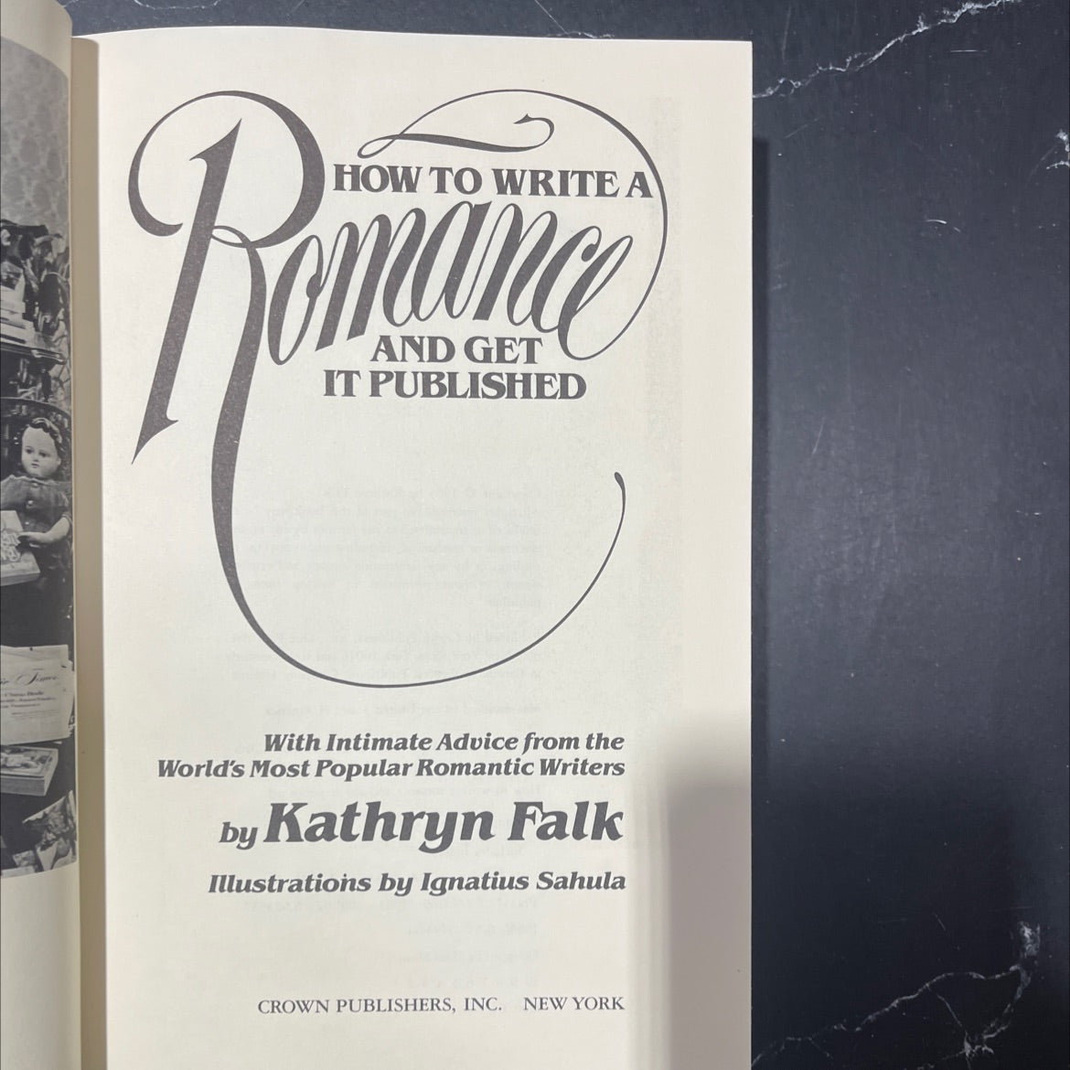 how to write a romance and get it published book, by Kathryn Falk, 1983 Hardcover image 2