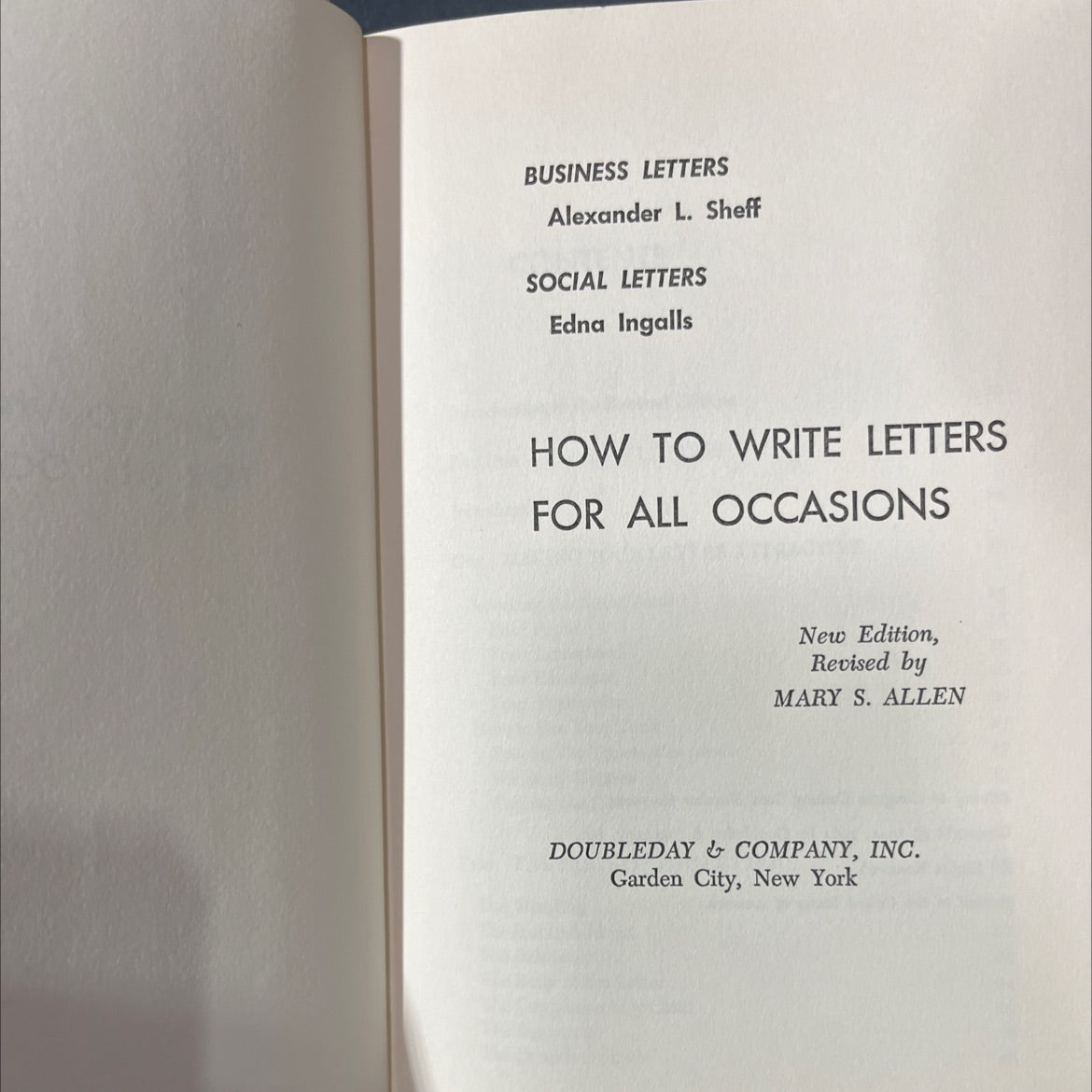 how to write letters for all occasions book, by mary s. allen, 1961 Hardcover image 2