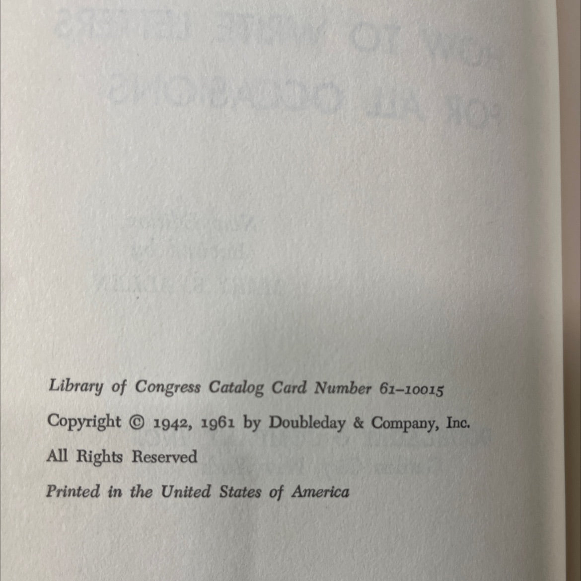 how to write letters for all occasions book, by mary s. allen, 1961 Hardcover image 3