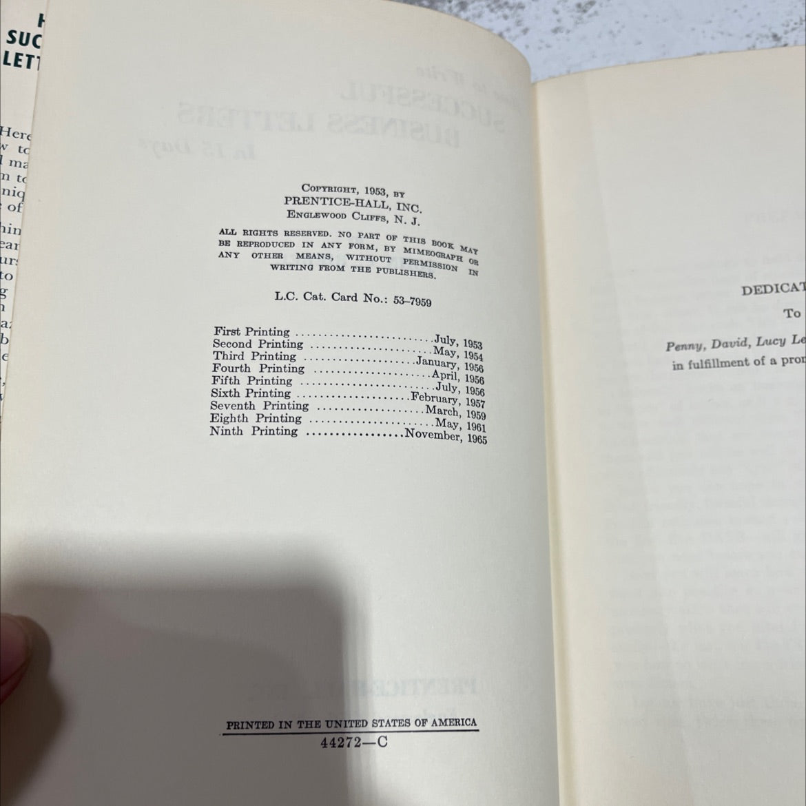 how to write successful business letters book, by john p. riebel, 1965 Hardcover image 3