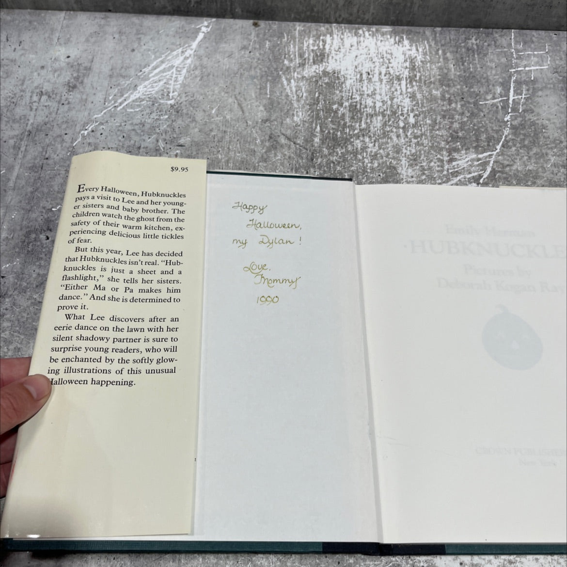 hubknuckles book, by Emily Herman, 1985 Hardcover image 4