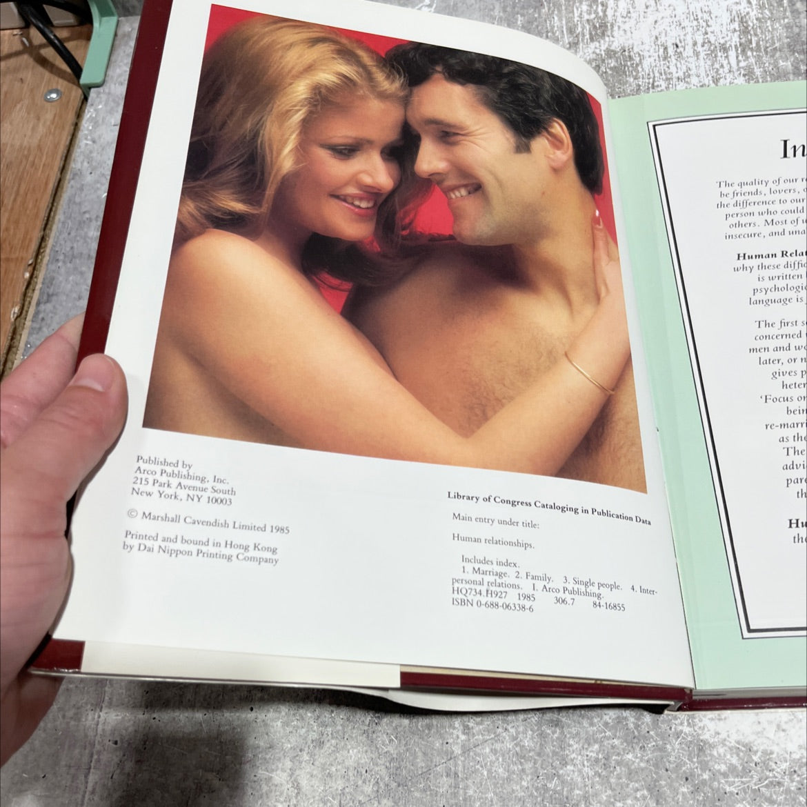 human relationships book, by unknown, 1985 Hardcover image 3